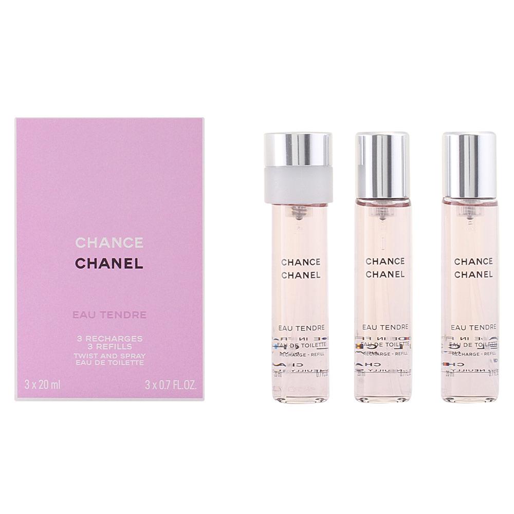 CHANCE EAU TENDRE eau de toilette twist & spray 3 recargas 3 x 20 ml