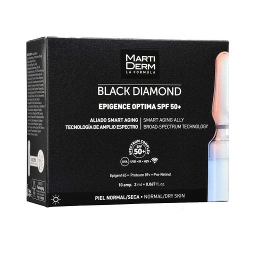 BLACK DIAMOND EPIGENCE OPTIMA ampollas para piel normal-seca SPF50+ 10 x 