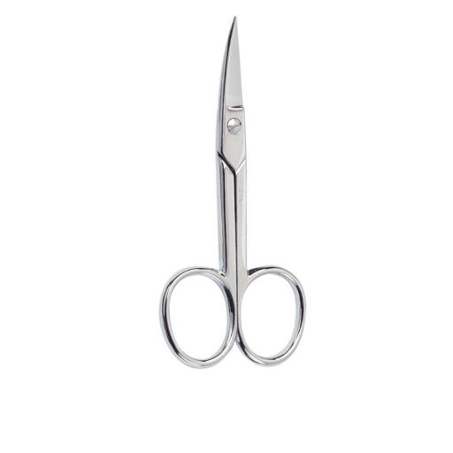 TIJERAS manicura uñas curva cromada 1 pz [0]