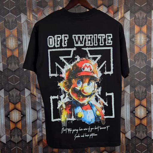 CAMISETA OFF WHITE (MARIO)