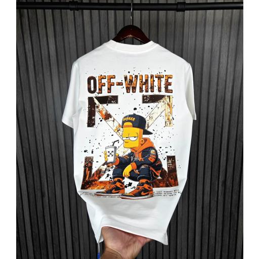 CAMISETA OFF WHITE (BART)