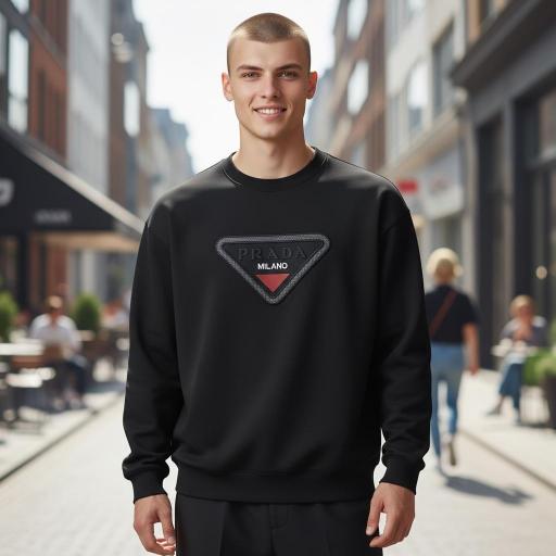 SUDADERA PRADA (Negra)