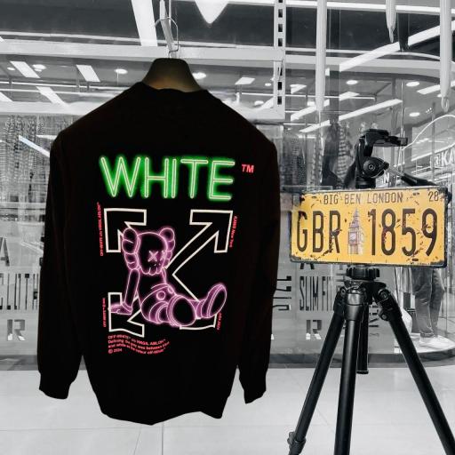 SUDADERA OFF WHITE NEGRA  [0]