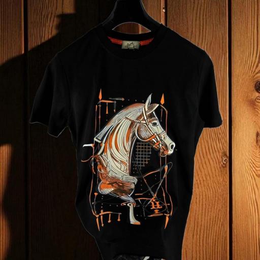 CAMISETA HERMES (NEGRA)
