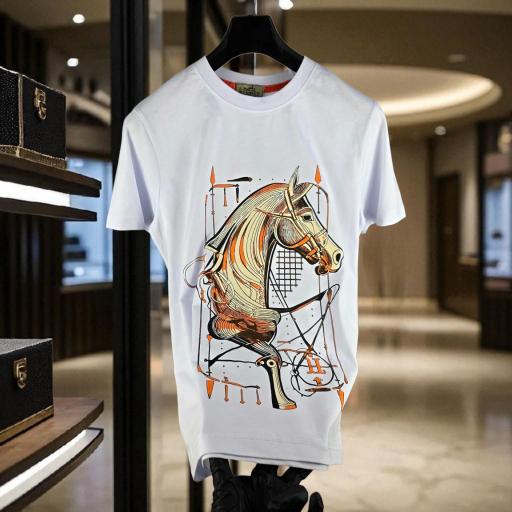 CAMISETA HERMES (BLANCA)