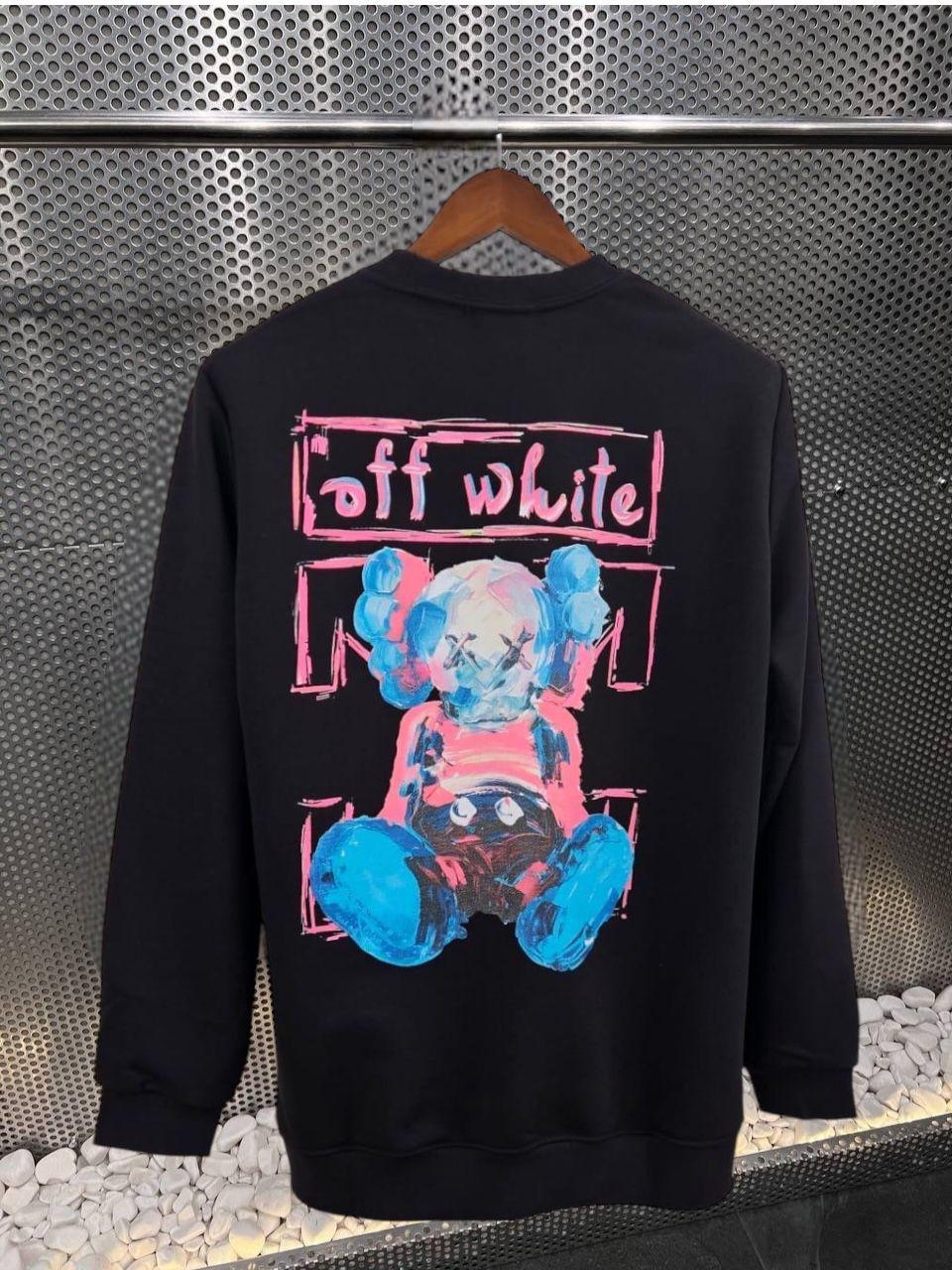 SUDADERA OFF WHITE (NEGRA)