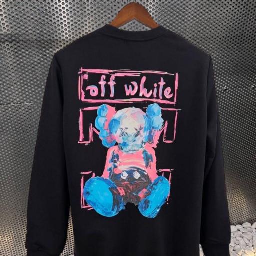 SUDADERA OFF WHITE (NEGRA)