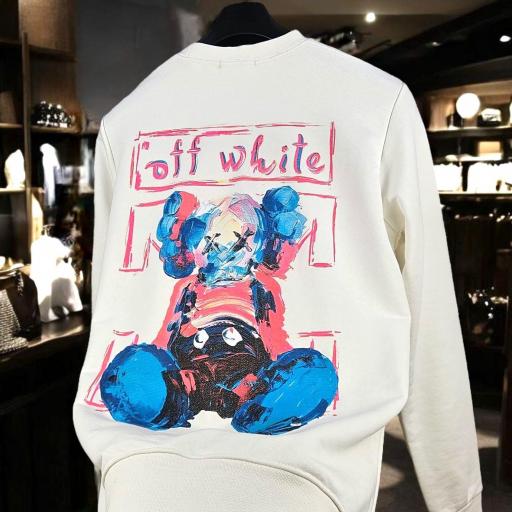 SUDADERA OFF WHITE  (BLANCA)