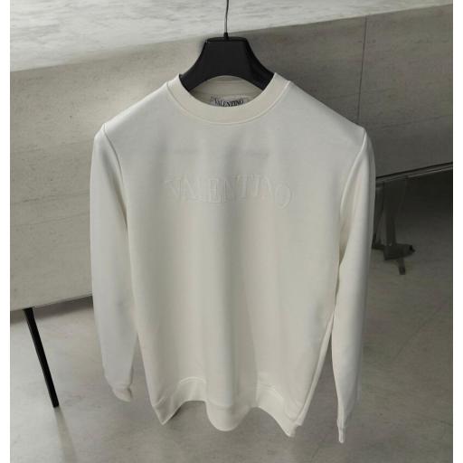 SUDADERA VALENTINO  (BLANCA)