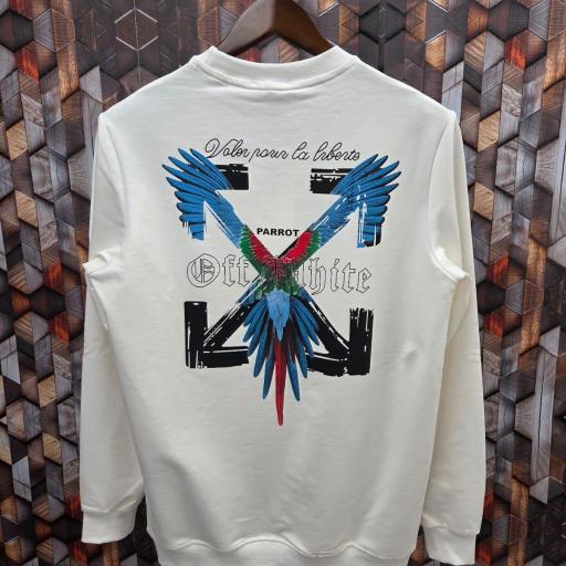 SUDADERA OFF WHITE