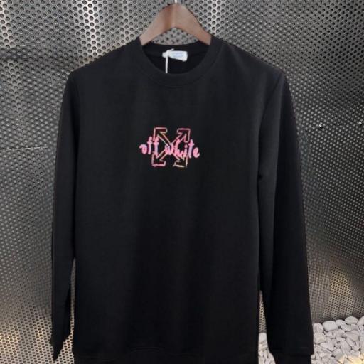 SUDADERA OFF WHITE  (NEGRA) [1]