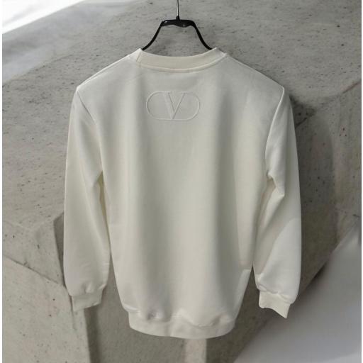 SUDADERA VALENTINO  (BLANCA) [1]