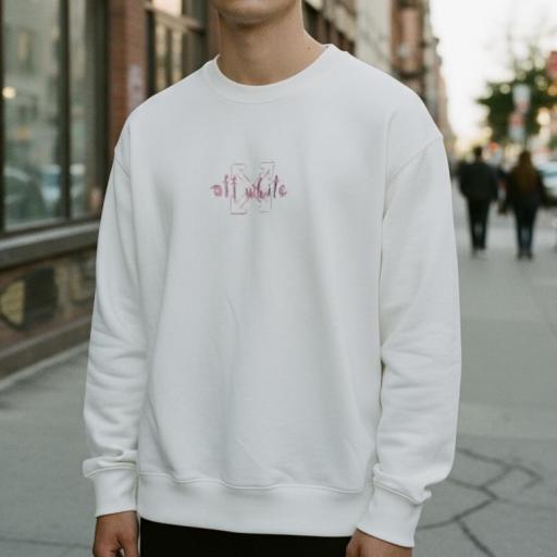 SUDADERA OFF WHITE  (BLANCA) [1]