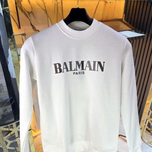 SUDADERA BALMAIN (BLANCA)