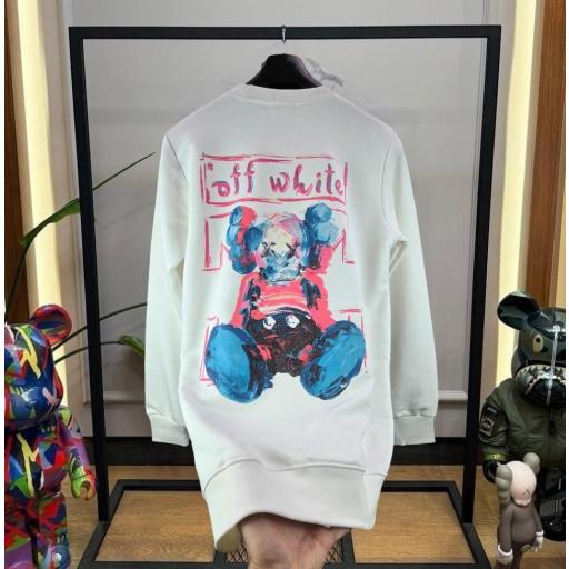 SUDADERA OFF WHITE  (BLANCA)
