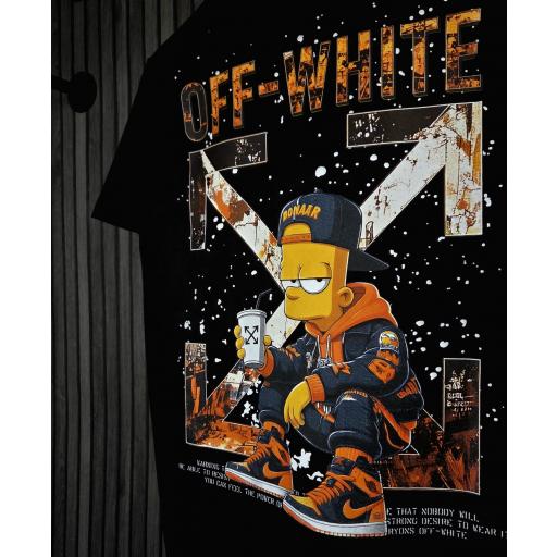 CAMISETA OFF WHITE (BART) [1]