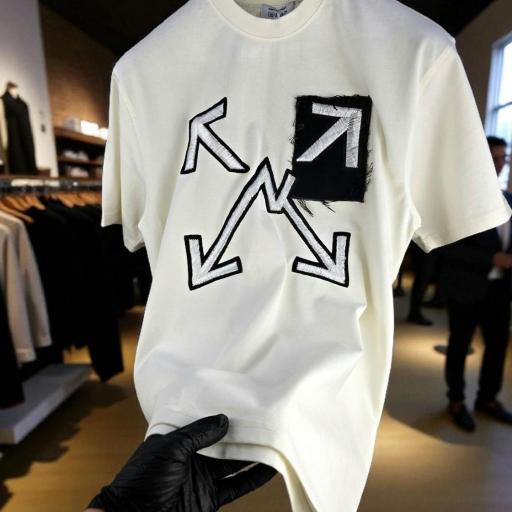 CAMISETA OFF WHITE (OVERSIZE)