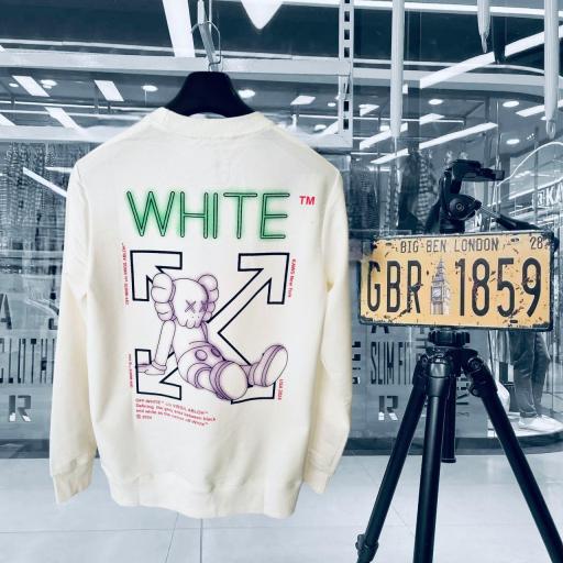 SUDADERA OFF WHITE - BLANCA 