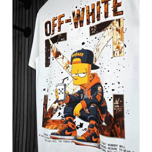 CAMISETA OFF WHITE (BART) [1]