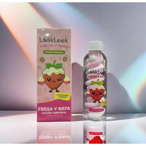 Loción corporal Fresa y Nata dúo 