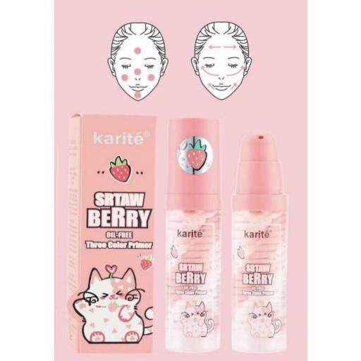 Prebase de maquillaje de fresa 