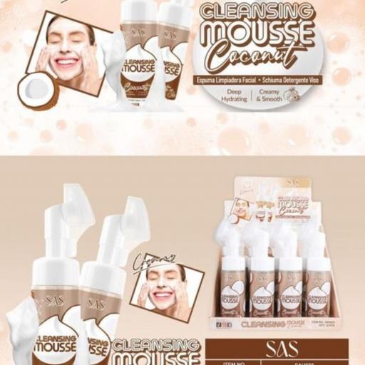 Limpiador facial de coco 
