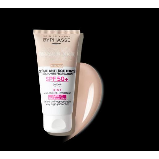 Crema facial protección 50 con color 