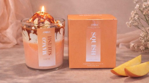Anira Moods Mango Squish Ice Cream Vela Aromática 350gr