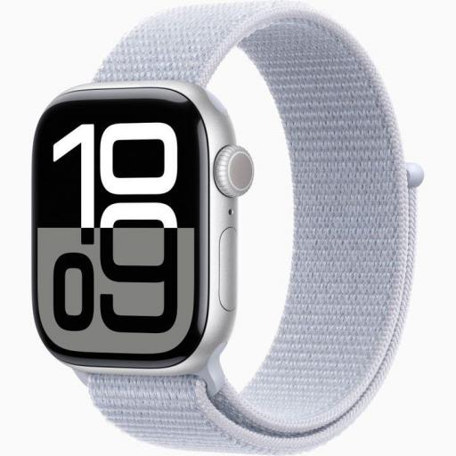 Apple Watch Series 10/ GPS/ Cellular/ 46mm/ Caja de Aluminio / Correa Loop Deportiva Azul Nube