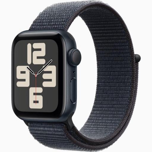 Apple Watch SE 3rd V2/ GPS/ 40mm/ Caja de Aluminio Medianoche/ Correa Loop Deportiva Tinta