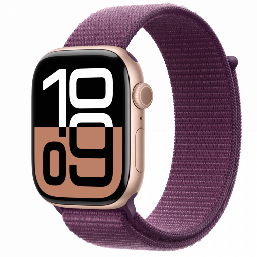 Apple Watch Series 10/ GPS/ Cellular/ 46mm/Caja de Aluminio Oro Rosa / Correa Deportiva Rosa Rubor S/M