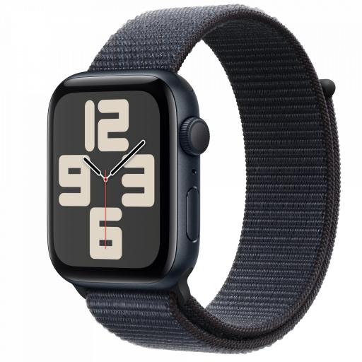 Apple Watch SE 3rd V2/ GPS/ 44mm/ Caja de Aluminio Medianoche/ Correa Loop Deportiva Tinta