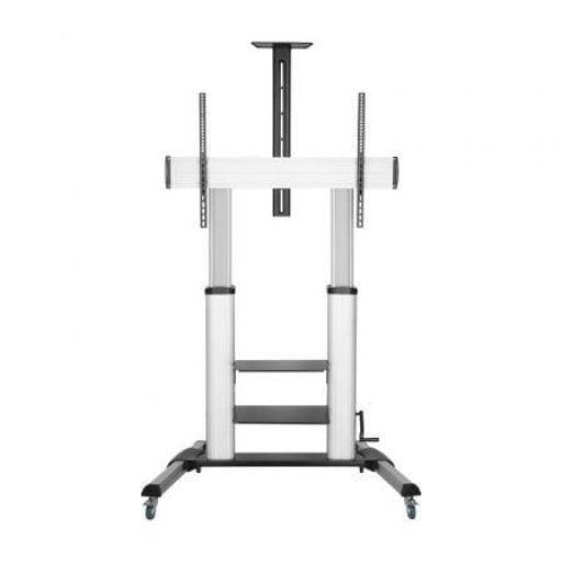Soporte de Suelo Inclinable con Ruedas y Manivela Aisens FT100TE-125 para TV 60-100"/ hasta 100kg