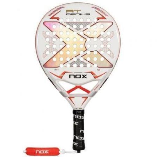 Pala de Pádel NoxSport AT Pro Cup 2024/ Blanca y Naranja [0]