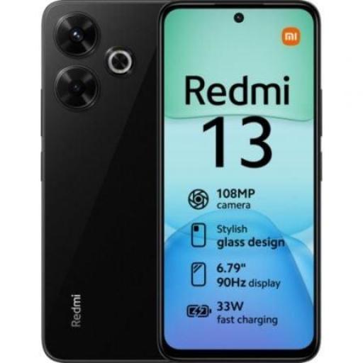 Xiaomi Redmi 13 8GB/ 256GB/ 6.79"/ Negro Medianoche