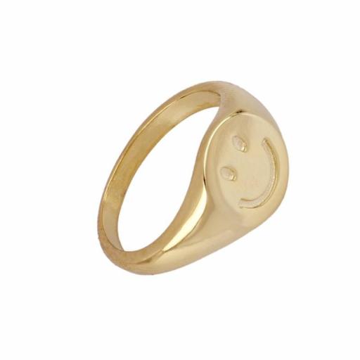 Anillo Alegría plata baño oro