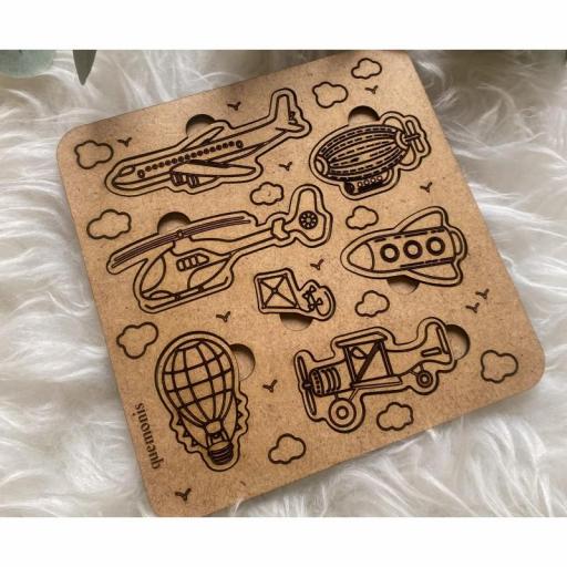 Puzzle de Madera Aviones [1]