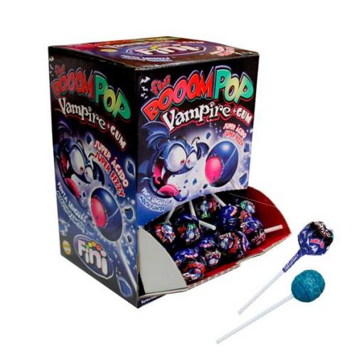 Booom Vampire caramelo con palo súper ácido relleno 100 unidades. [0]