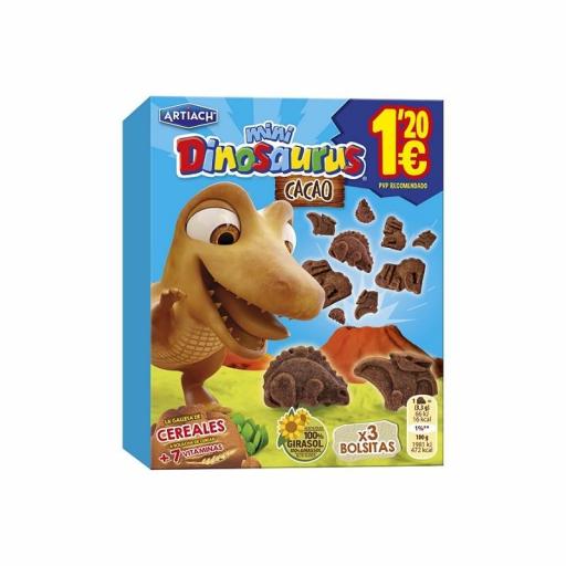 GALLETAS ARTIACH MINI DINOSAURUS CACAO 6U [0]