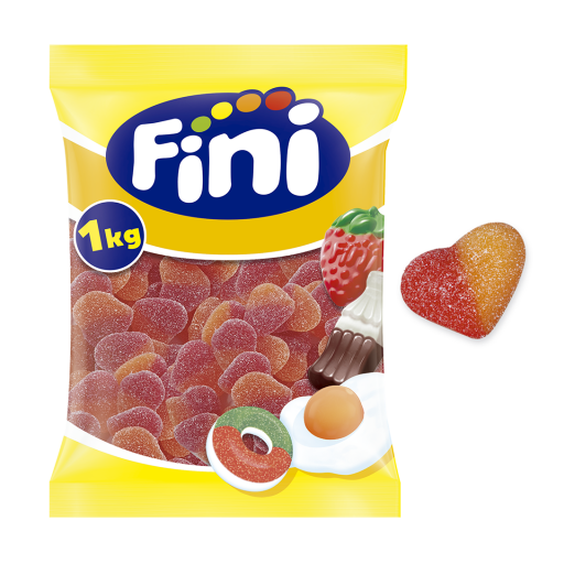 Caramelos de goma Fini Corazones Melocotón 1kg [0]