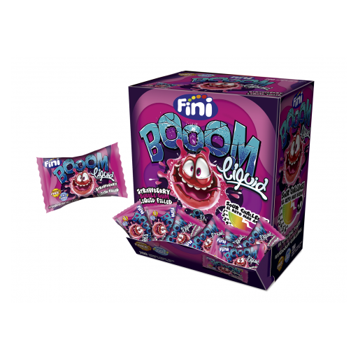 Chicles Fini booom Liquid relleno sabor fresa 200u [0]