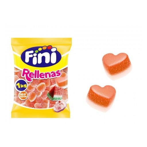 Golosinas rellenas Fini Corazón Melocotón 1kg [0]