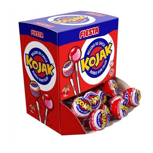 Fiesta Kojak cereza relleno de chicle cajita 20u [0]