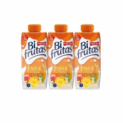 Zumo Pascual Bi Frutas Tropical 33cl pack 3 unidades [0]
