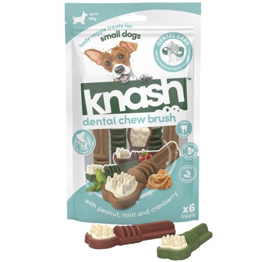 Knash Cepillo Dental Perro Mediano Bolsa 4 unidades