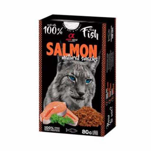 Alpha Spirit snacks naturales para gatos Salmon