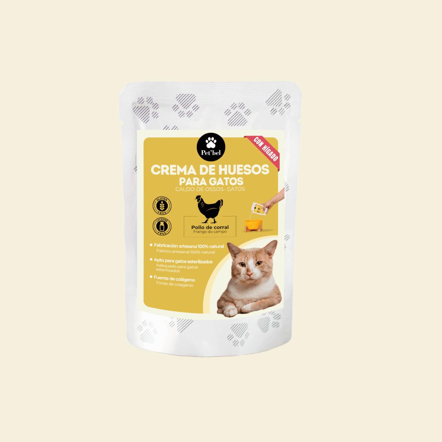 Crema de huesos para gato