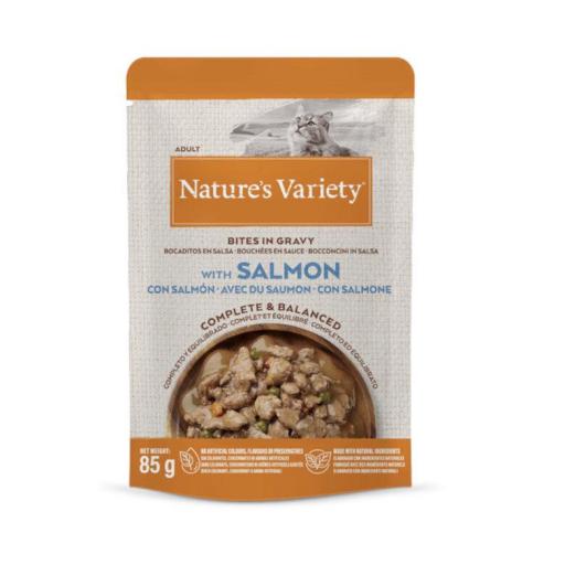 Nature's Variety Adult Salmón Bocaditos en salsa para gatos 