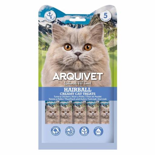 Creamy Cat Treats - HAIR BALLS - Snack cremoso de atún y pollo para gatos