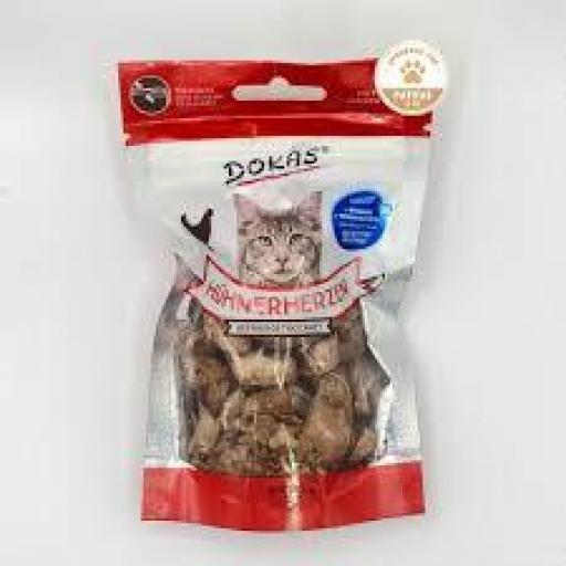 Dokas Corazones de pollo liofilizados para gato